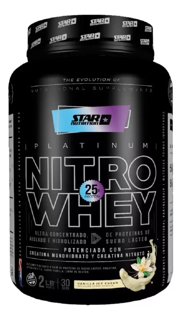 Nitro Whey Protein Vainilla 1Kg Star Nutrition