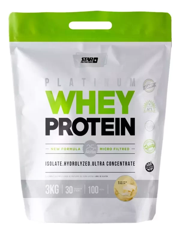 Platinum Whey Protein Banana 3Kg Star Nutrition