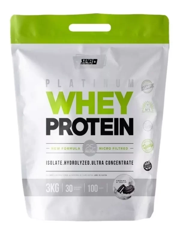 Platinum Whey Protein Cookies & Cream 3Kg Star Nutrition