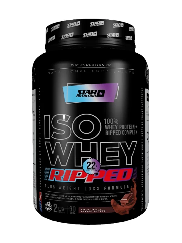 Iso Whey Ripped Chocolate 1Kg Star Nutrition