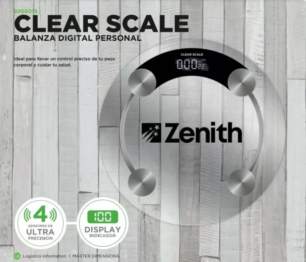 Balanza Digital Personal Clear Scale Zenith - Imagen 2