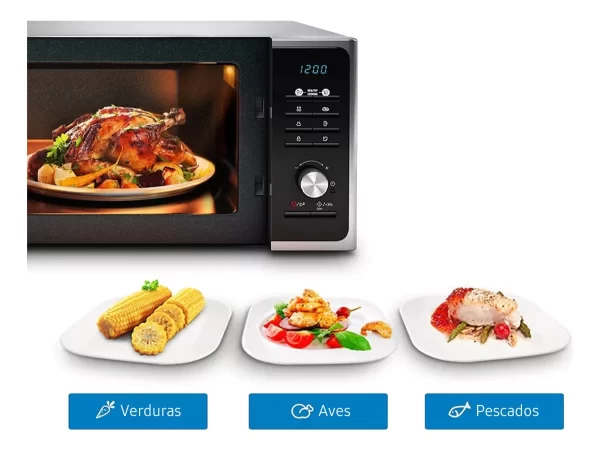 Microondas 23 Lt.c/Grill Silver Samsung - Imagen 2
