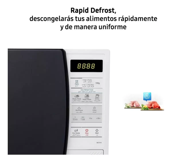 Microondas 20 Lt. ME731K-KD/XBG Blanco Samsung - Imagen 2