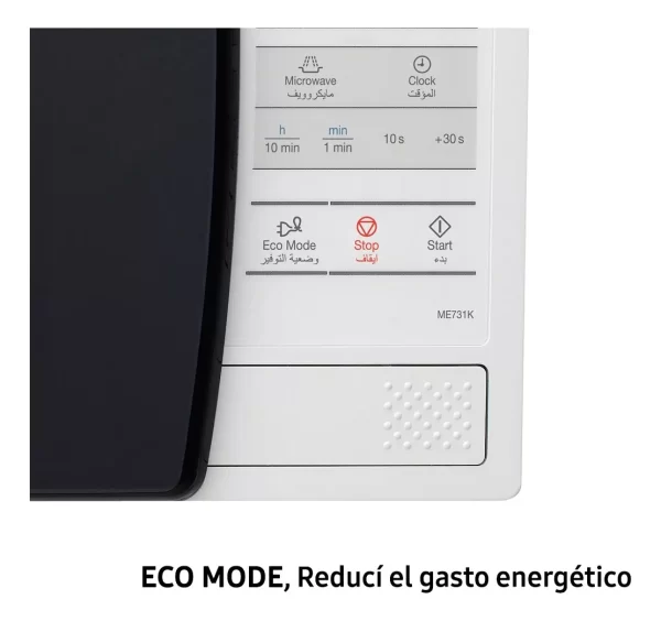 Microondas 20 Lt. ME731K-KD/XBG Blanco Samsung - Imagen 3