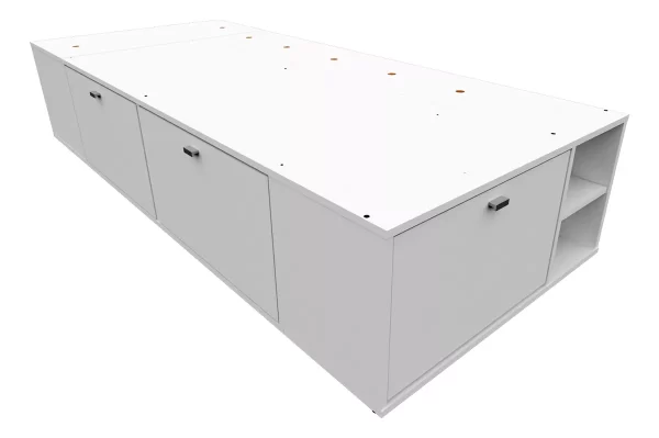 Box Multifuncion 1Pz Benethon 80x190 Blanco Mosconi - Imagen 2