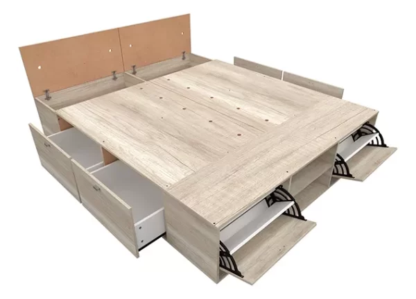 Box Multifuncion 2Pz Benethon Queen 160 x 200 Albar Mosconi