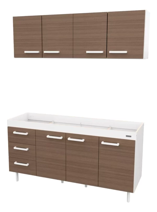 Combo Cocina 1.60mt Bco/C.Mezzo Mosconi