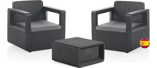 Set de Jardin Venus Grafito mod 55452 Shaf - Imagen 2