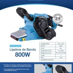 Lijadora de Banda 800W Gamma
