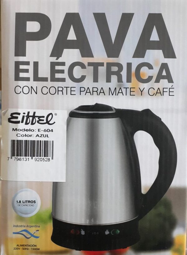 Pava Eléctrica 1.7LT Azul metalizado E604 Eiffel - Imagen 3