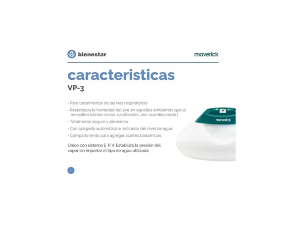 Vaporizador Humificador VP-3 (apag. autom) BIE506 Maverick - Imagen 2