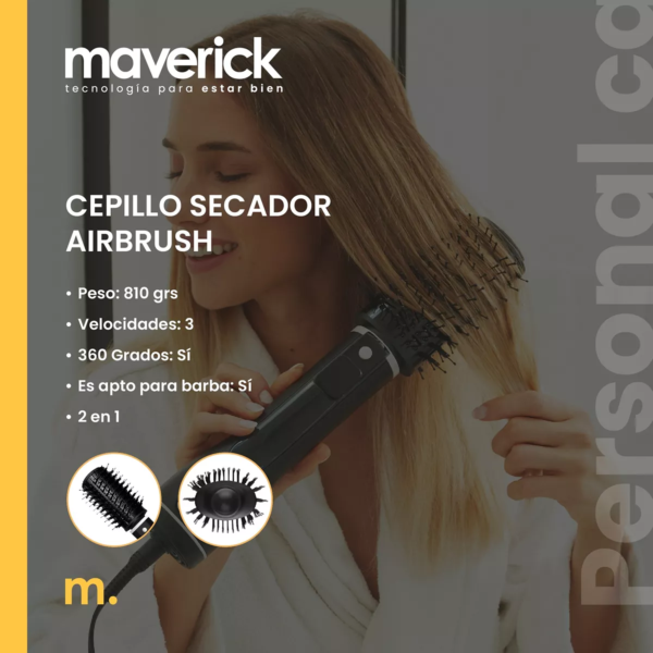 Cepillo Secador Mod. Airbrush Maverick - Imagen 3
