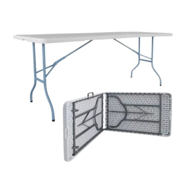 Mesa Plegable Rectangular 180x70 para camping Flia HDC Group - Imagen 3