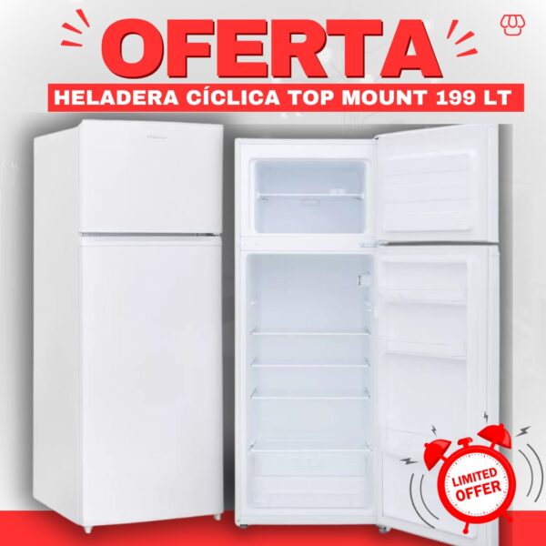 Heladera ciclica Top Mount Blanca 199 Lts mod PHCT225B Philco