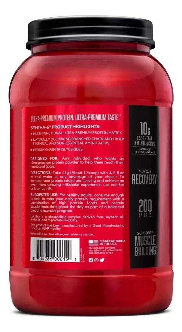 Syntha-6 x 2.91Lb Strawberry 1115915 BSN - Imagen 2