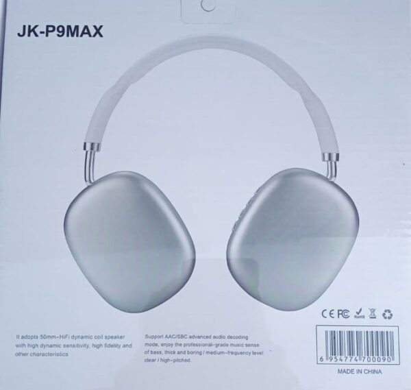 Auricular Inalambrico Gris JK-P9MAX Generico - Imagen 2
