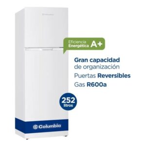 Heladera 257LT CHD25/9 Blanca Defrost Columbia